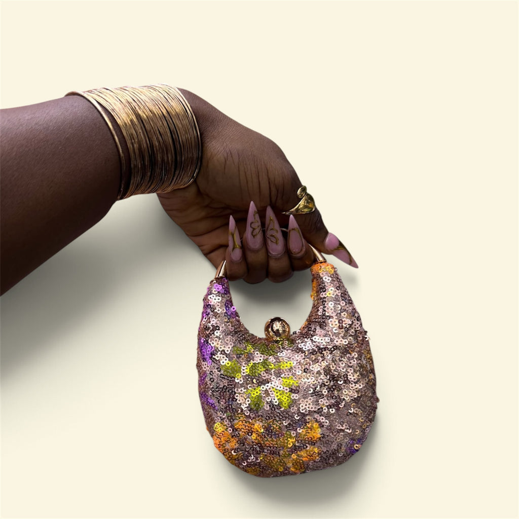Crescent Orb Handle Bag