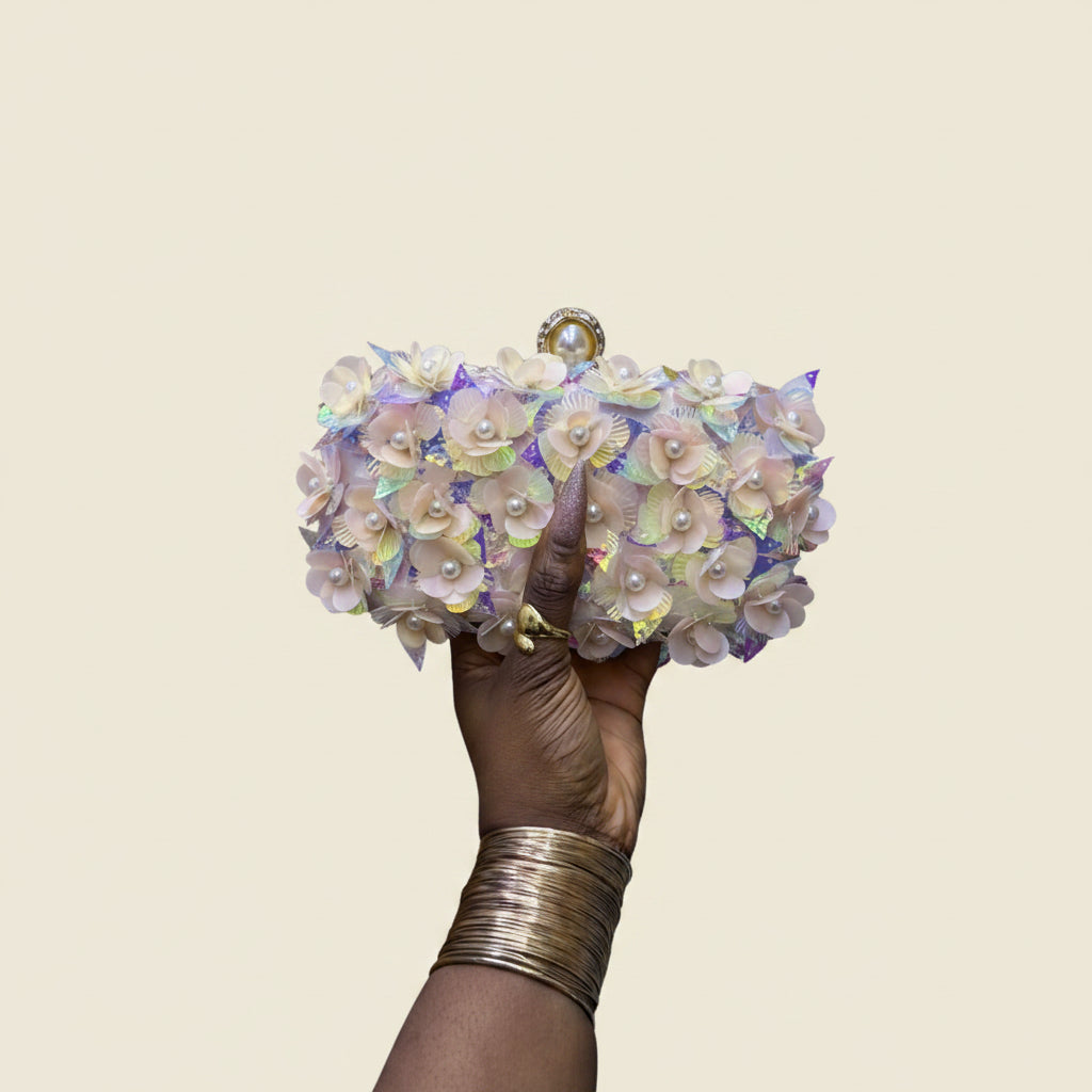 The Petal Bloom clutch purse