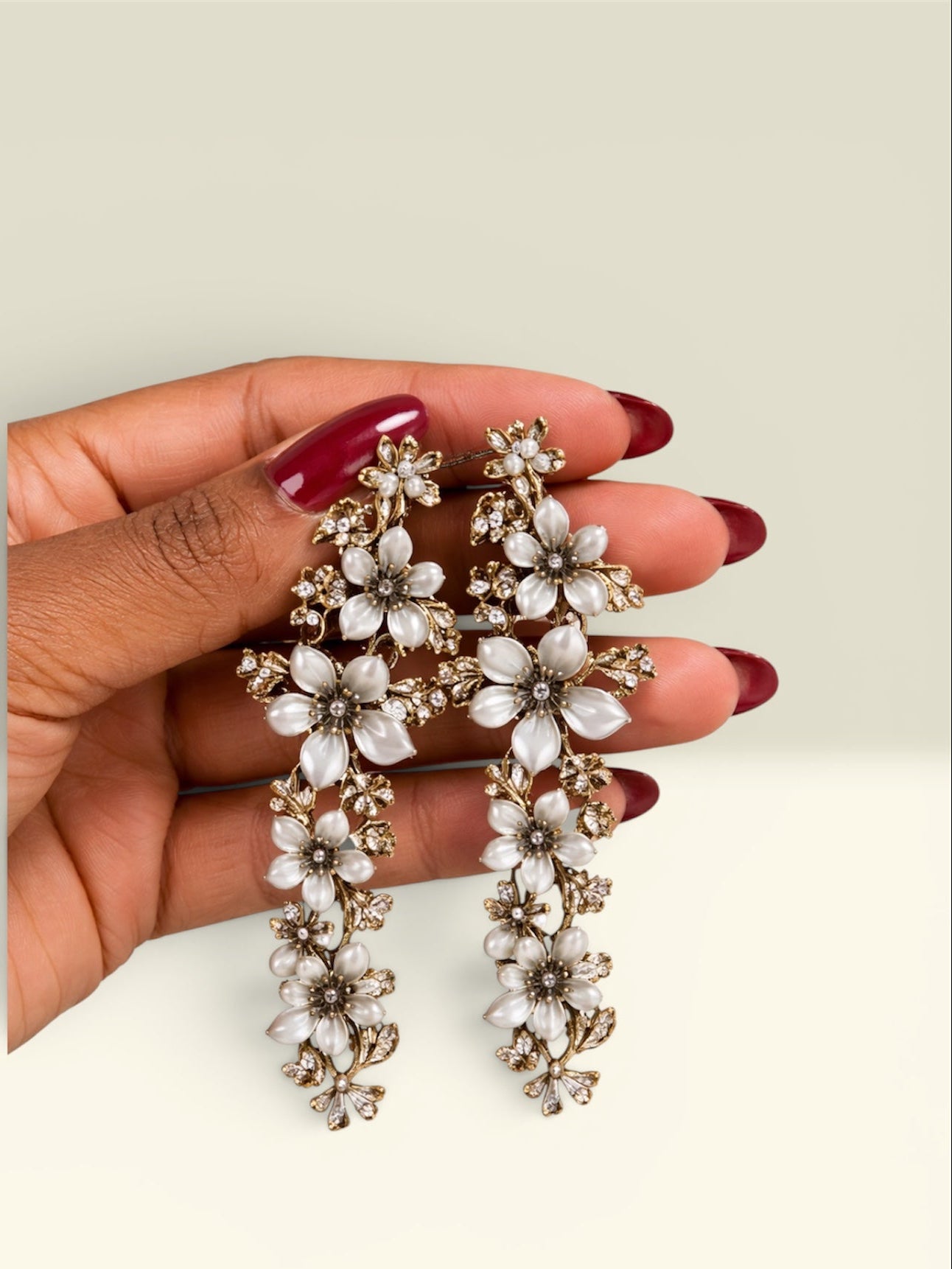 Floral Drop Earring