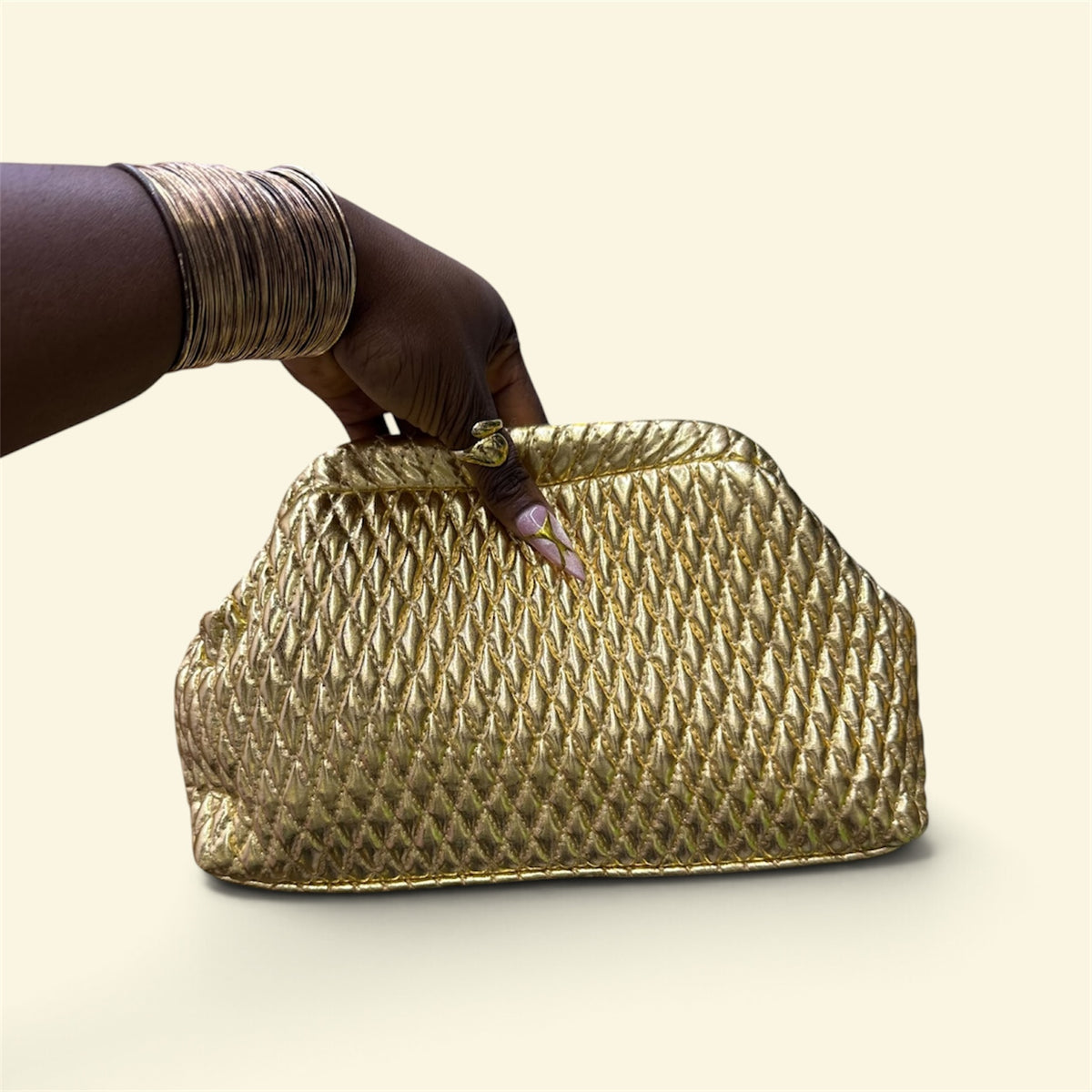 Gold Statement Purse