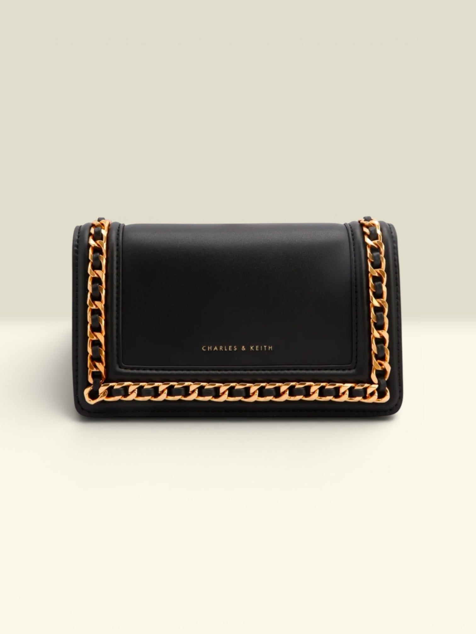 CHARLES & KEITH Chain Embellished Shoulder Bag