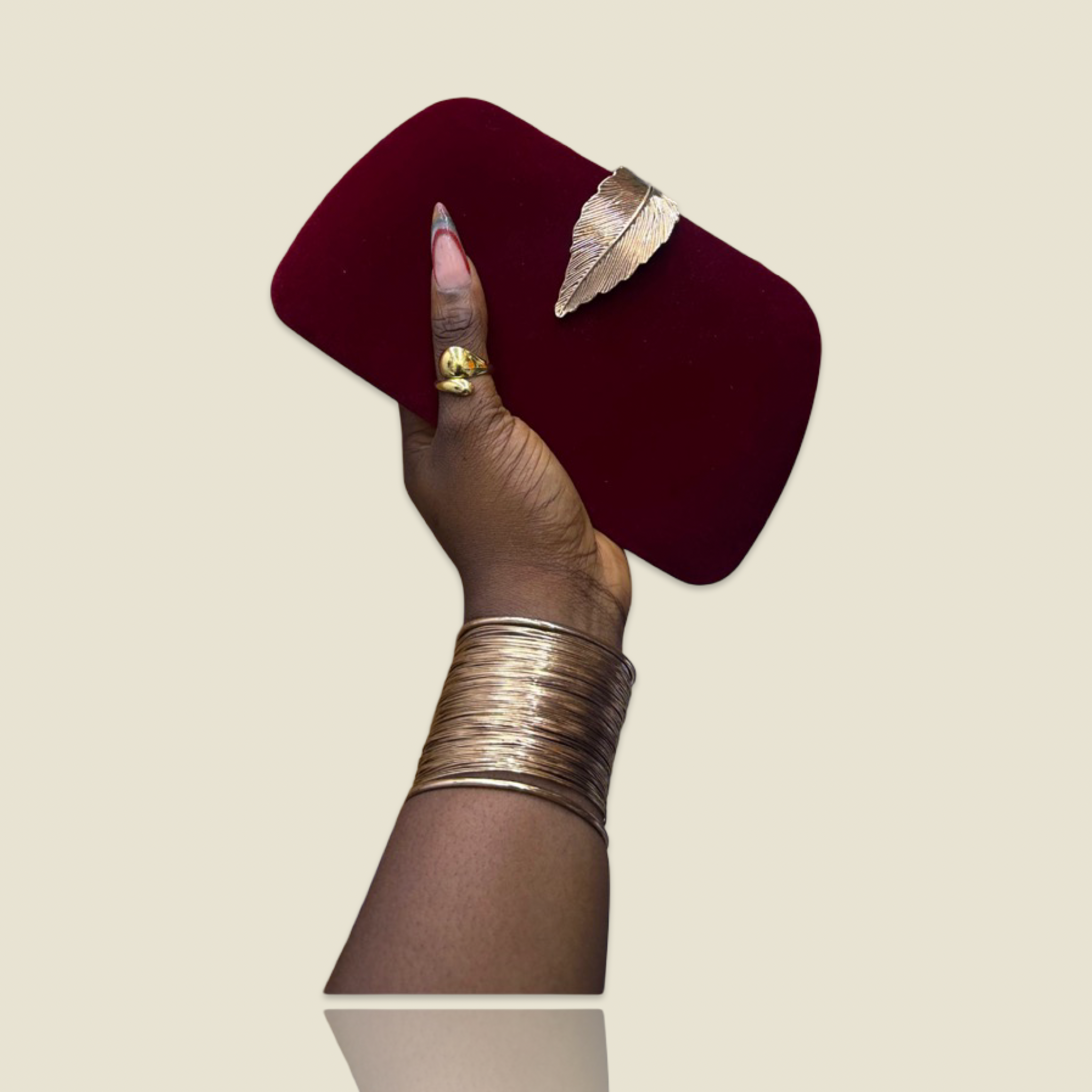 Ophelia velvet purse