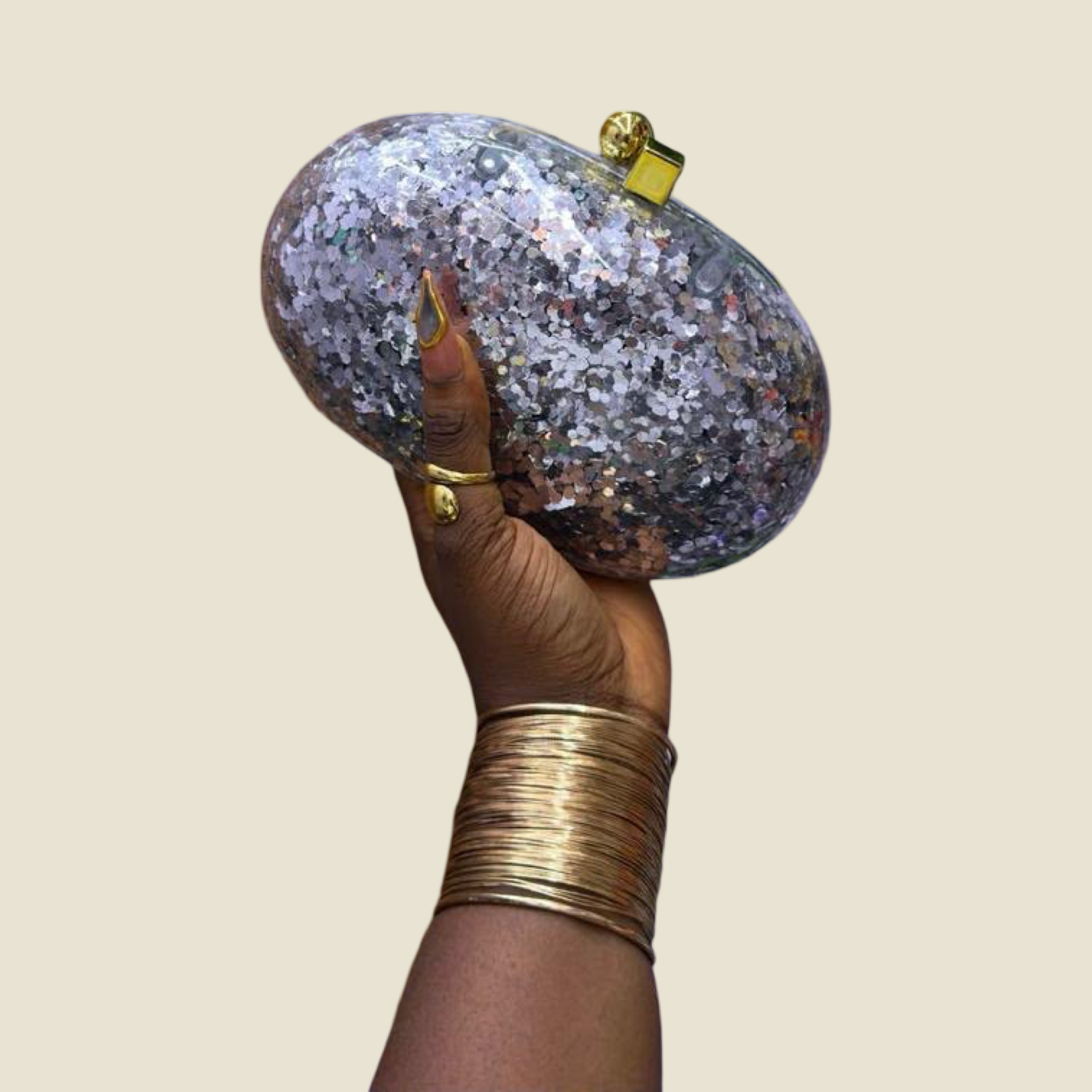 Celeste Glitter Purse