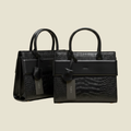 Pedro Croc-embossed structured tote