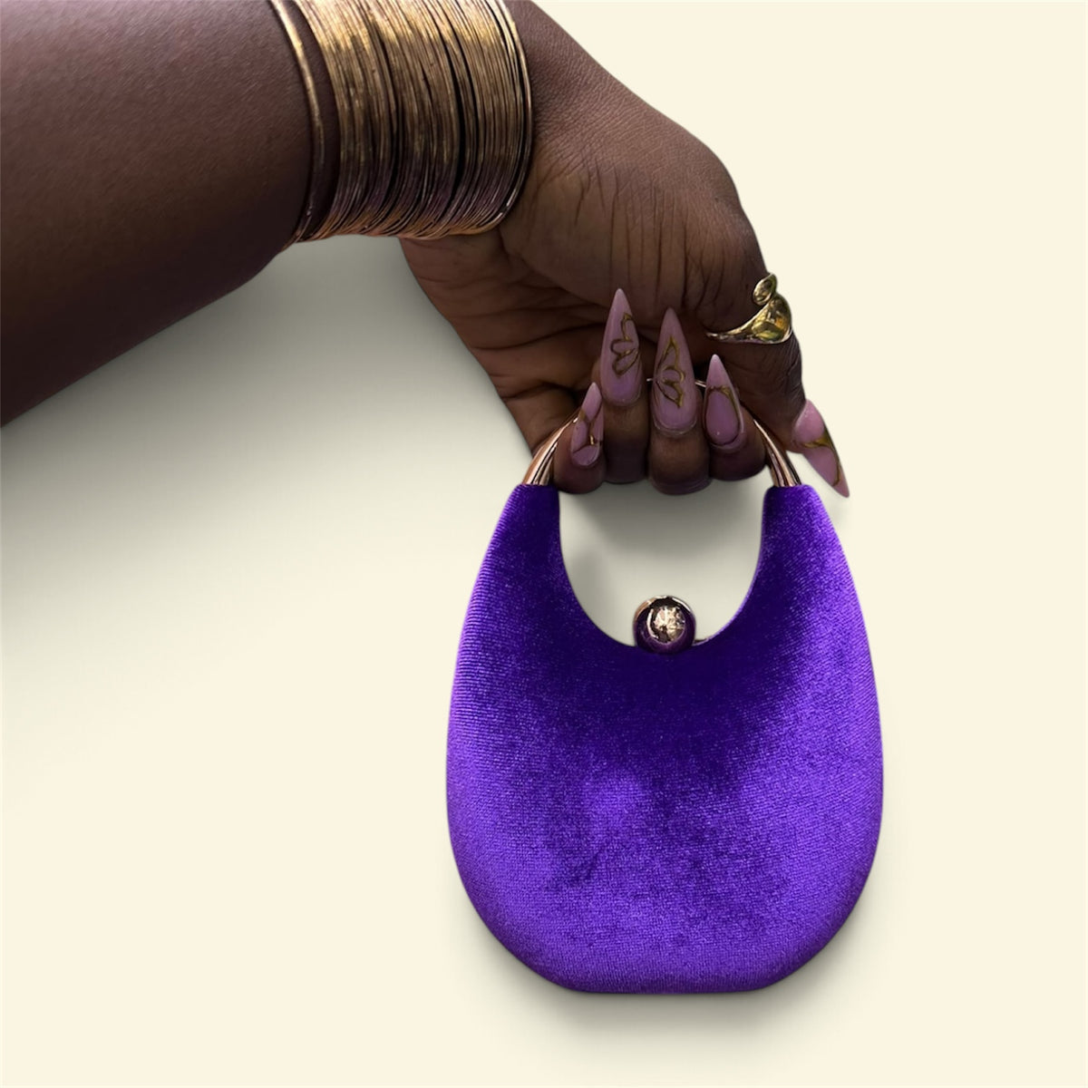 Crescent Orb Handle Bag