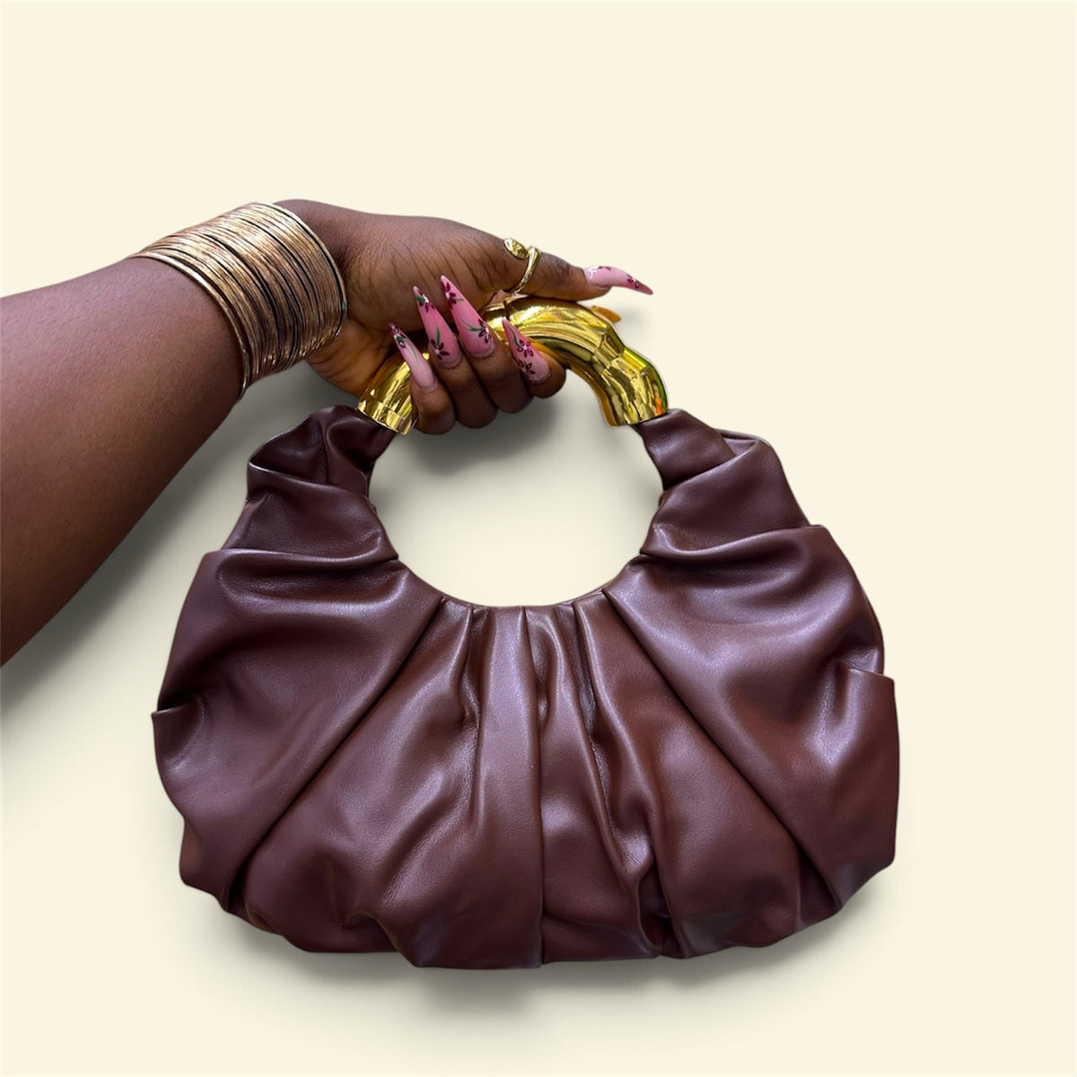 The Aurelia Ruched Handle Bag