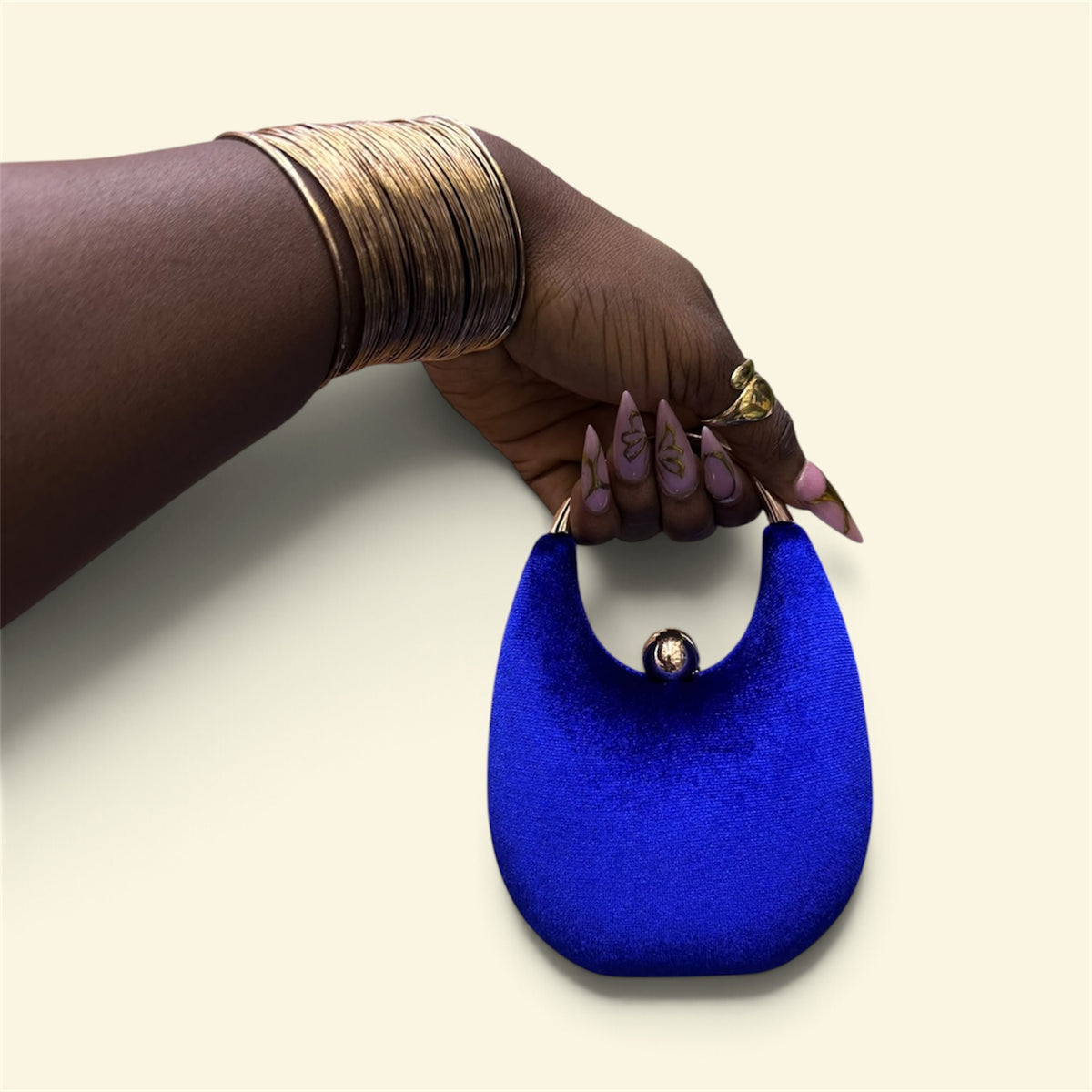 Crescent Orb Handle Bag