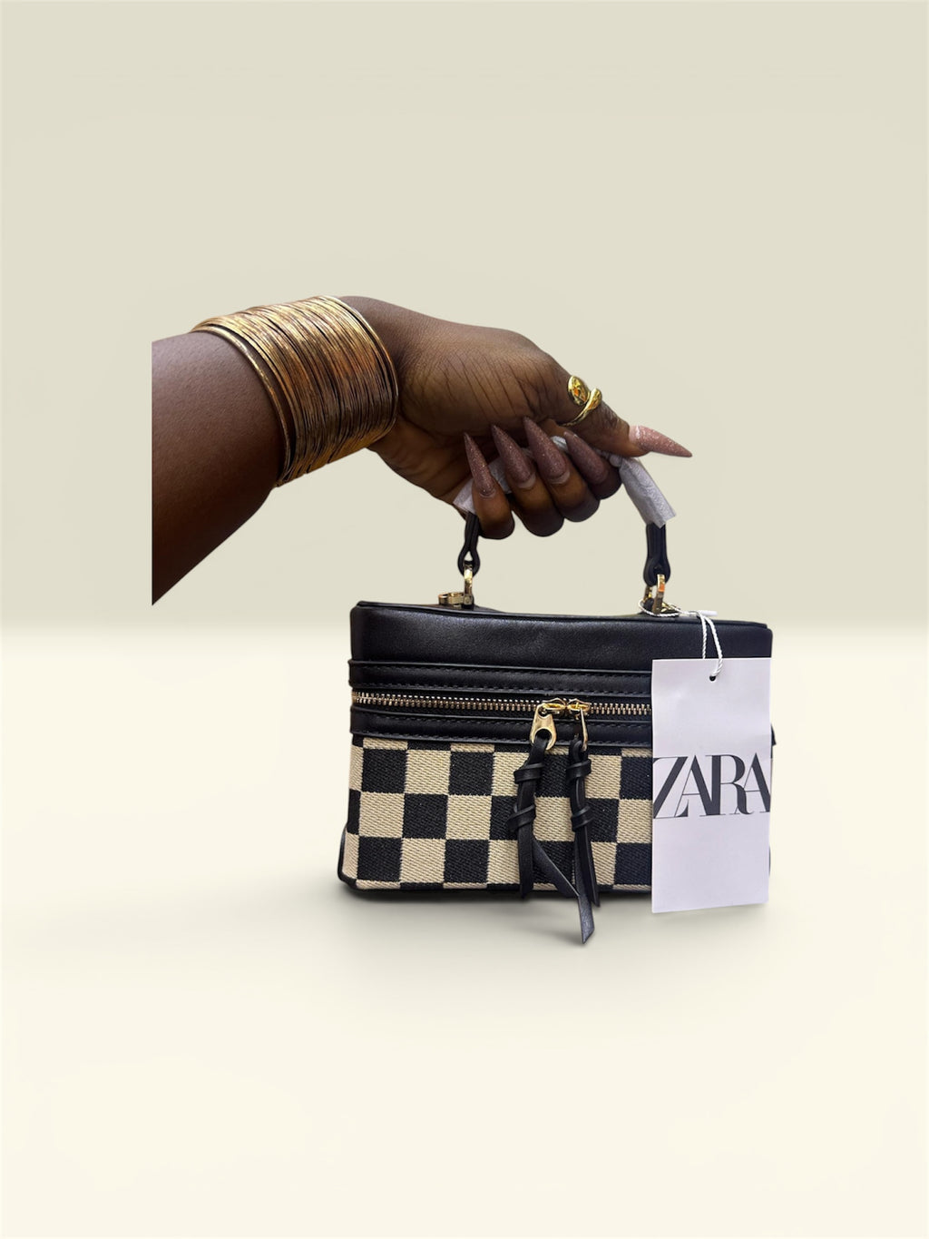 Zara Checkered Bag