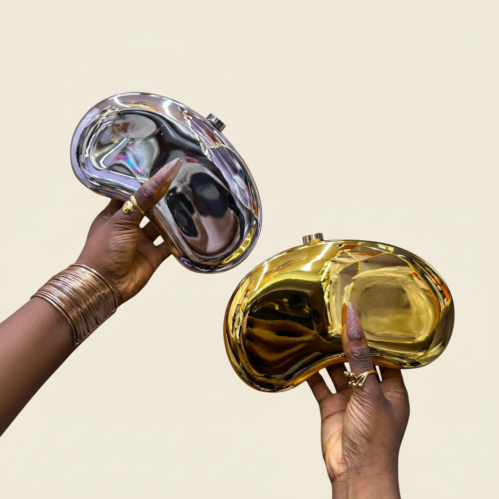 Sculptural Metalic purse