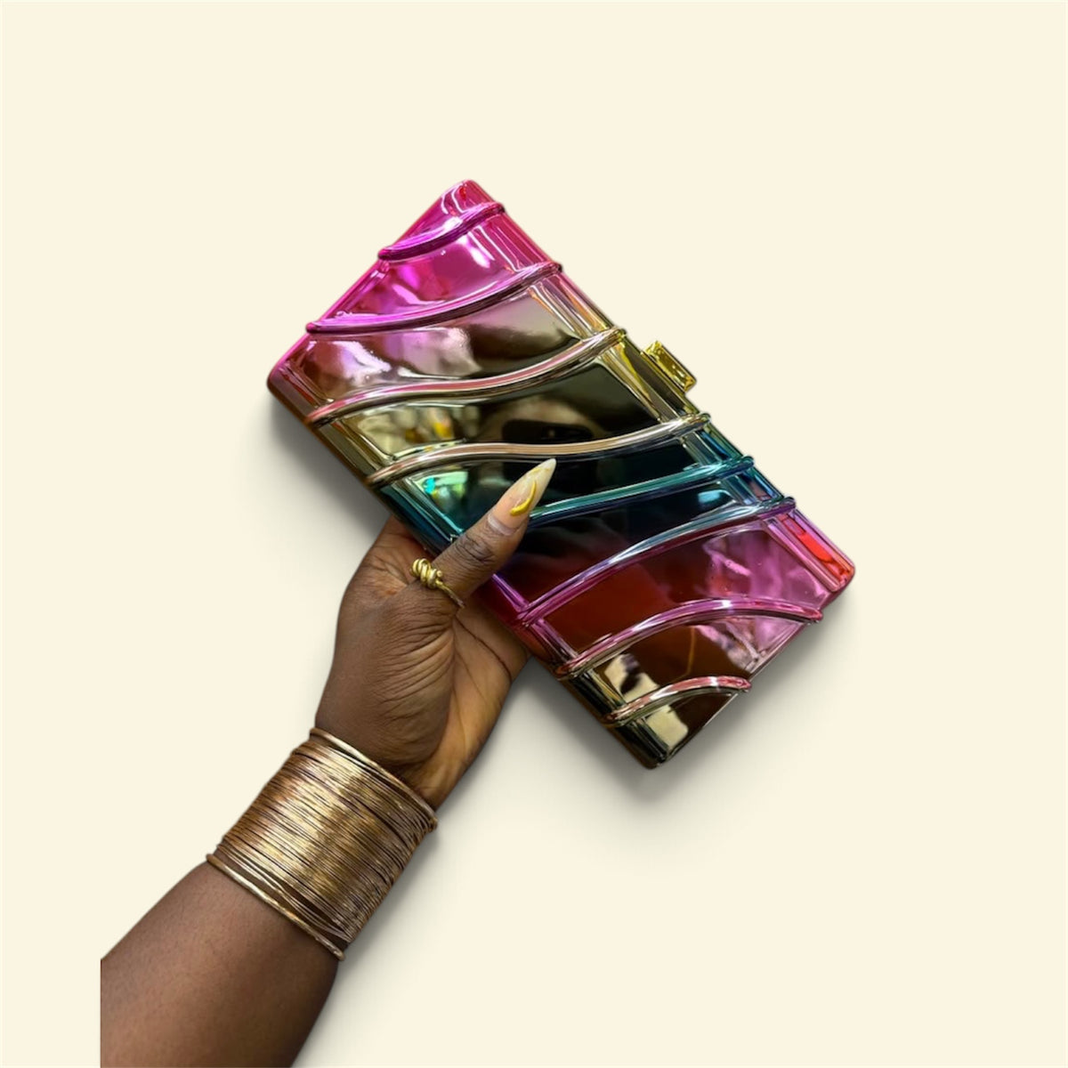 Prism Wave Clutch purse