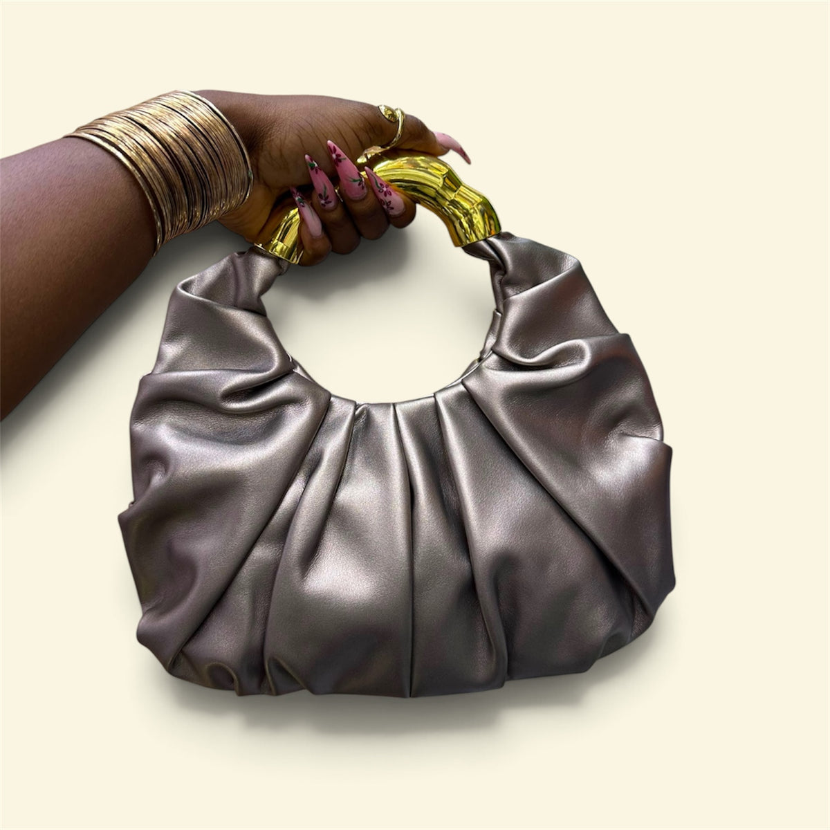 The Aurelia Ruched Handle Bag
