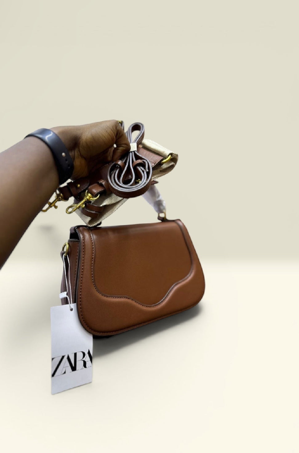 Zara Sculpted Top Handle bag