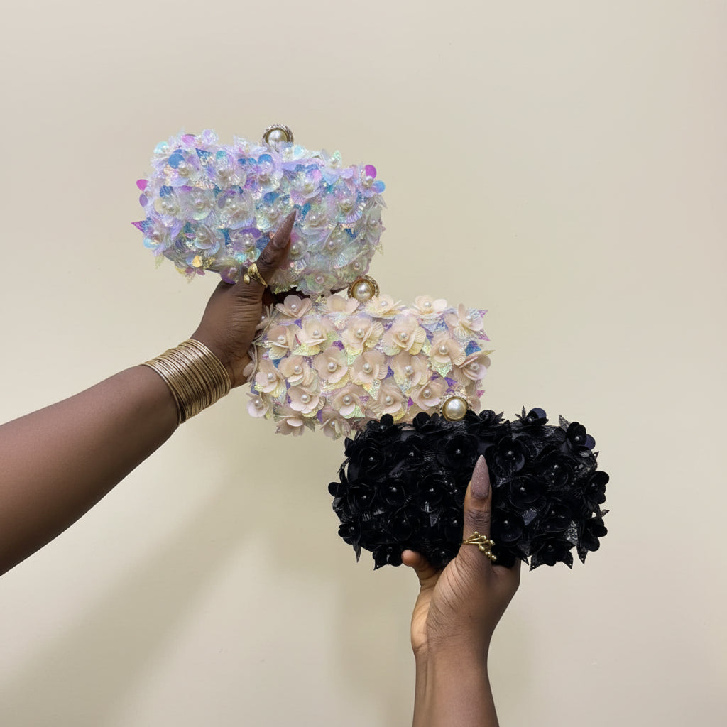The Petal Bloom clutch purse