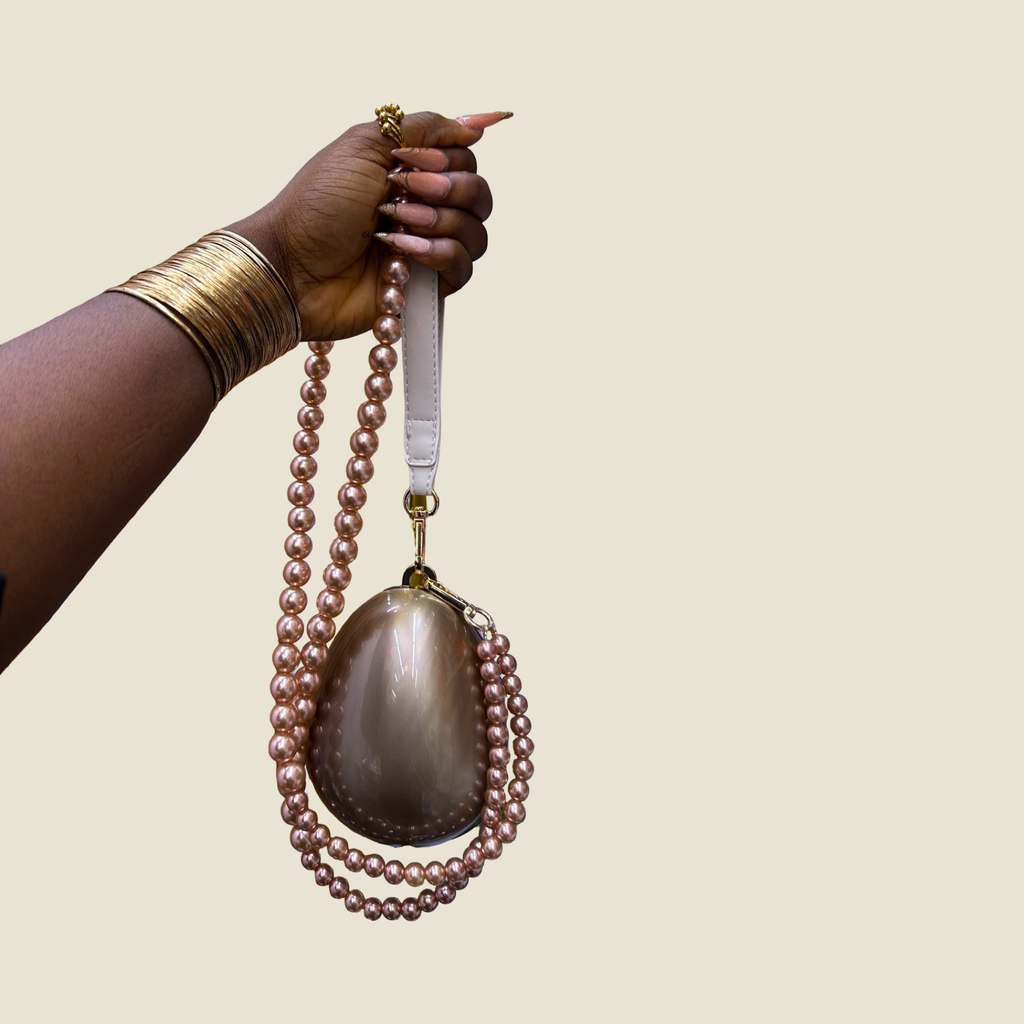 Lustre Pearl Clutch Purse