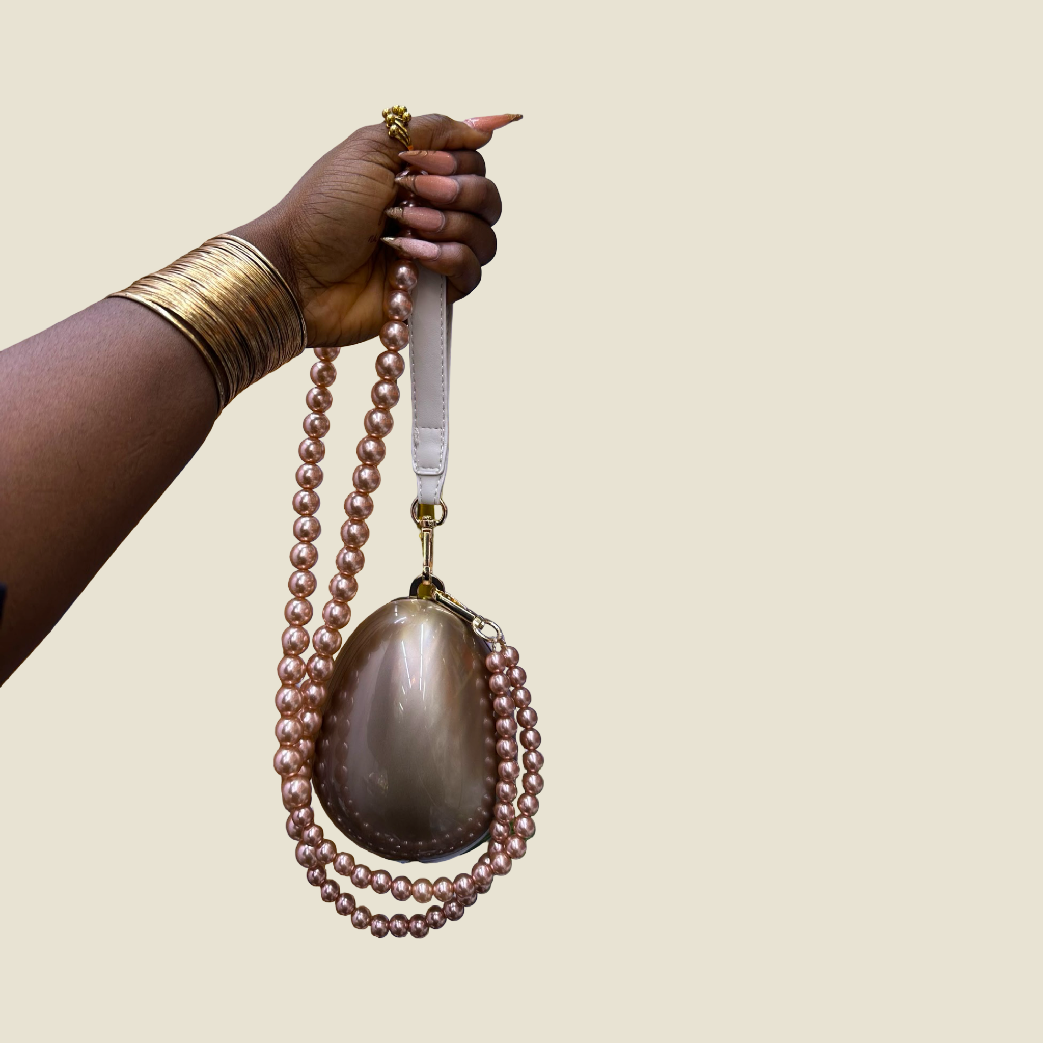 Lustre Pearl Clutch Purse