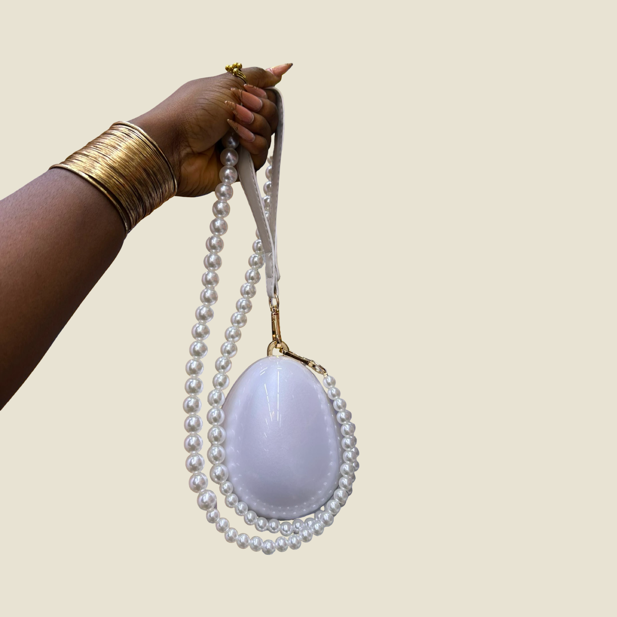 Lustre Pearl Clutch Purse
