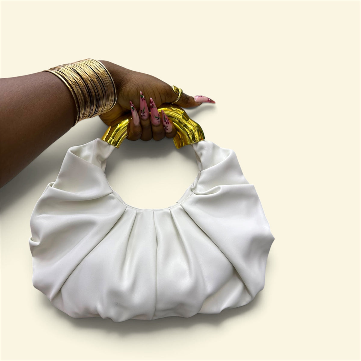 The Aurelia Ruched Handle Bag