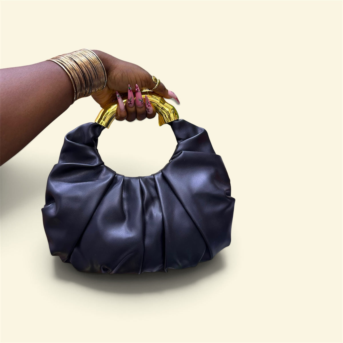 The Aurelia Ruched Handle Bag