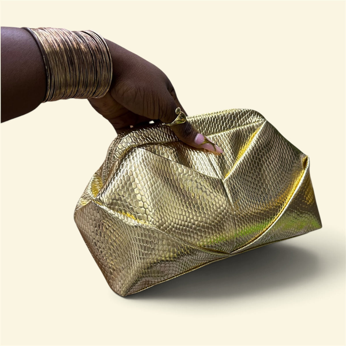 Gold Statement Purse
