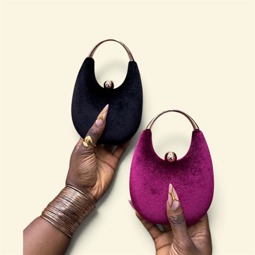 Crescent Orb Handle Bag