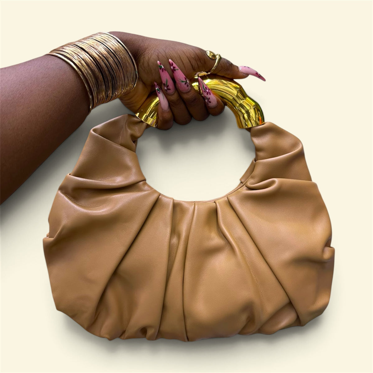 The Aurelia Ruched Handle Bag