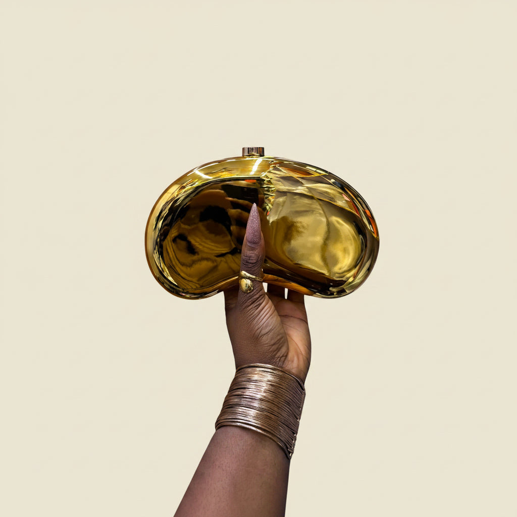 Sculptural Metalic purse
