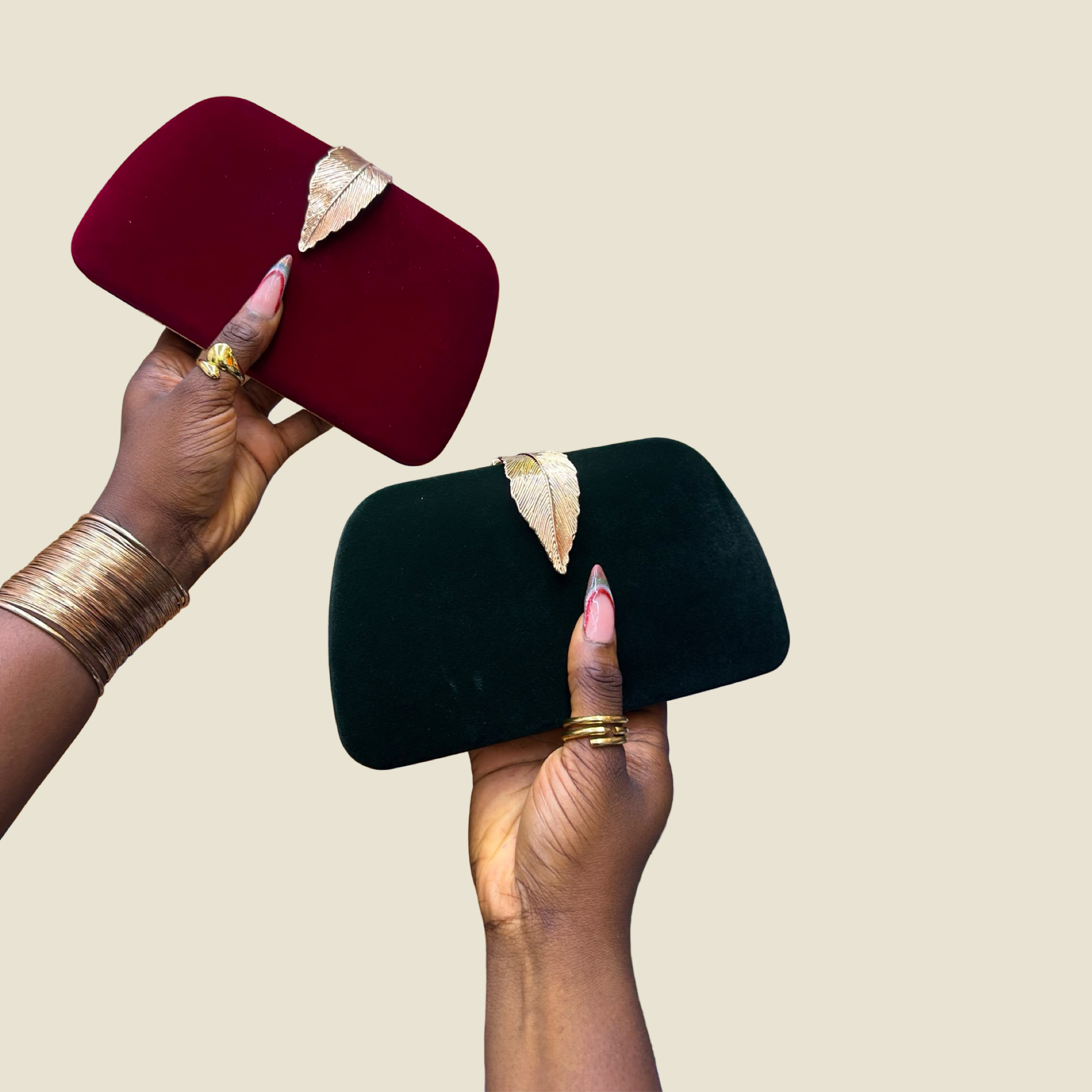 Ophelia velvet purse
