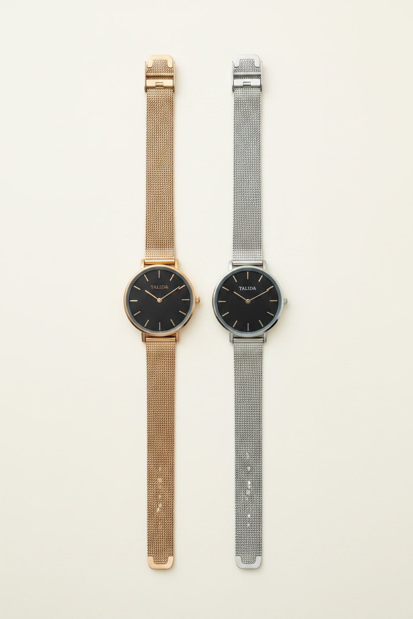 Mesh wristwatch