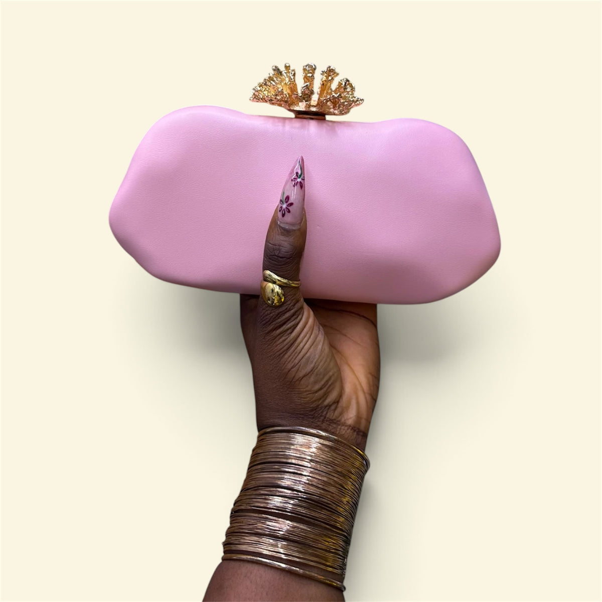Coral Crown Purse