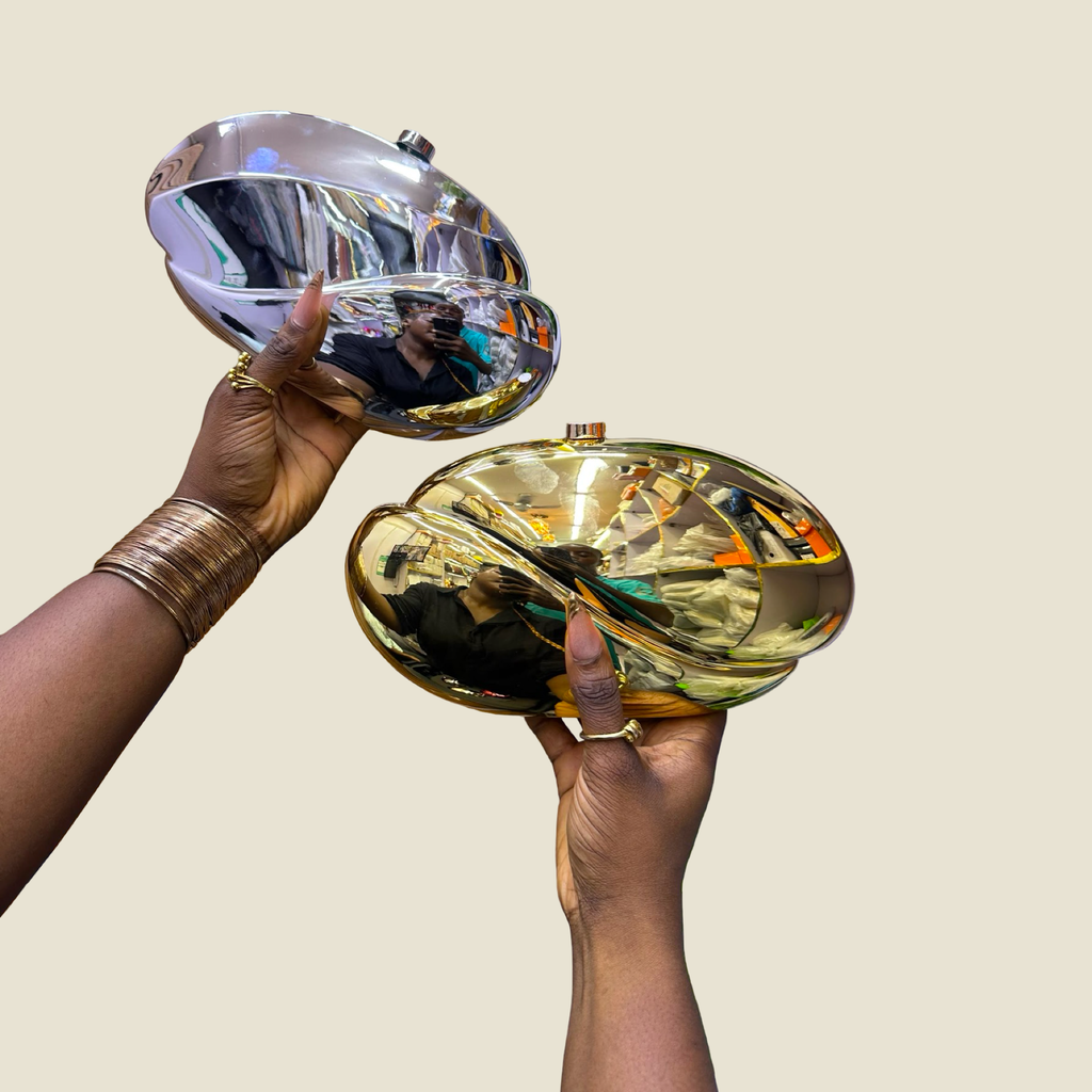 Crimson Mirror Aura Clutch purse