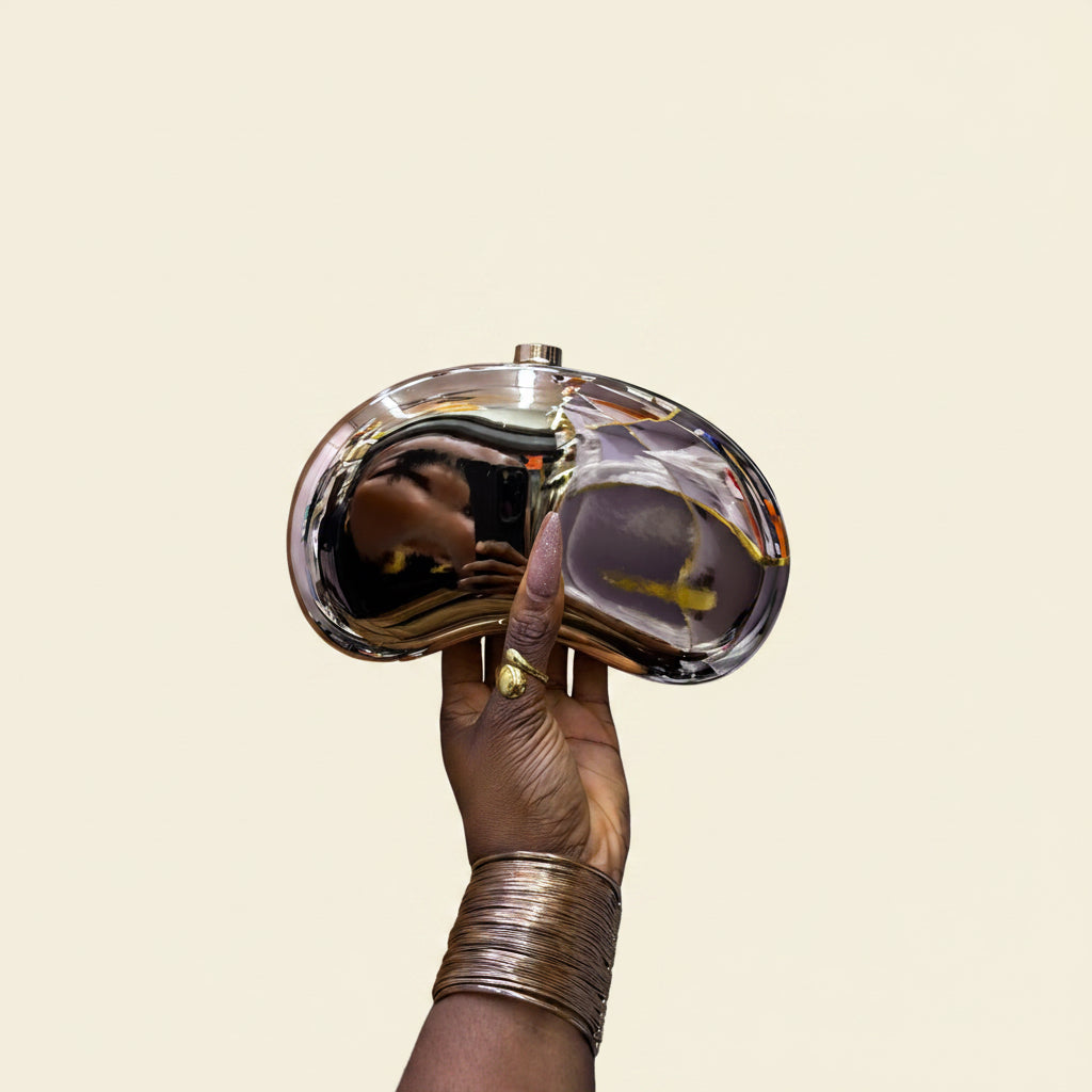 Sculptural Metalic purse