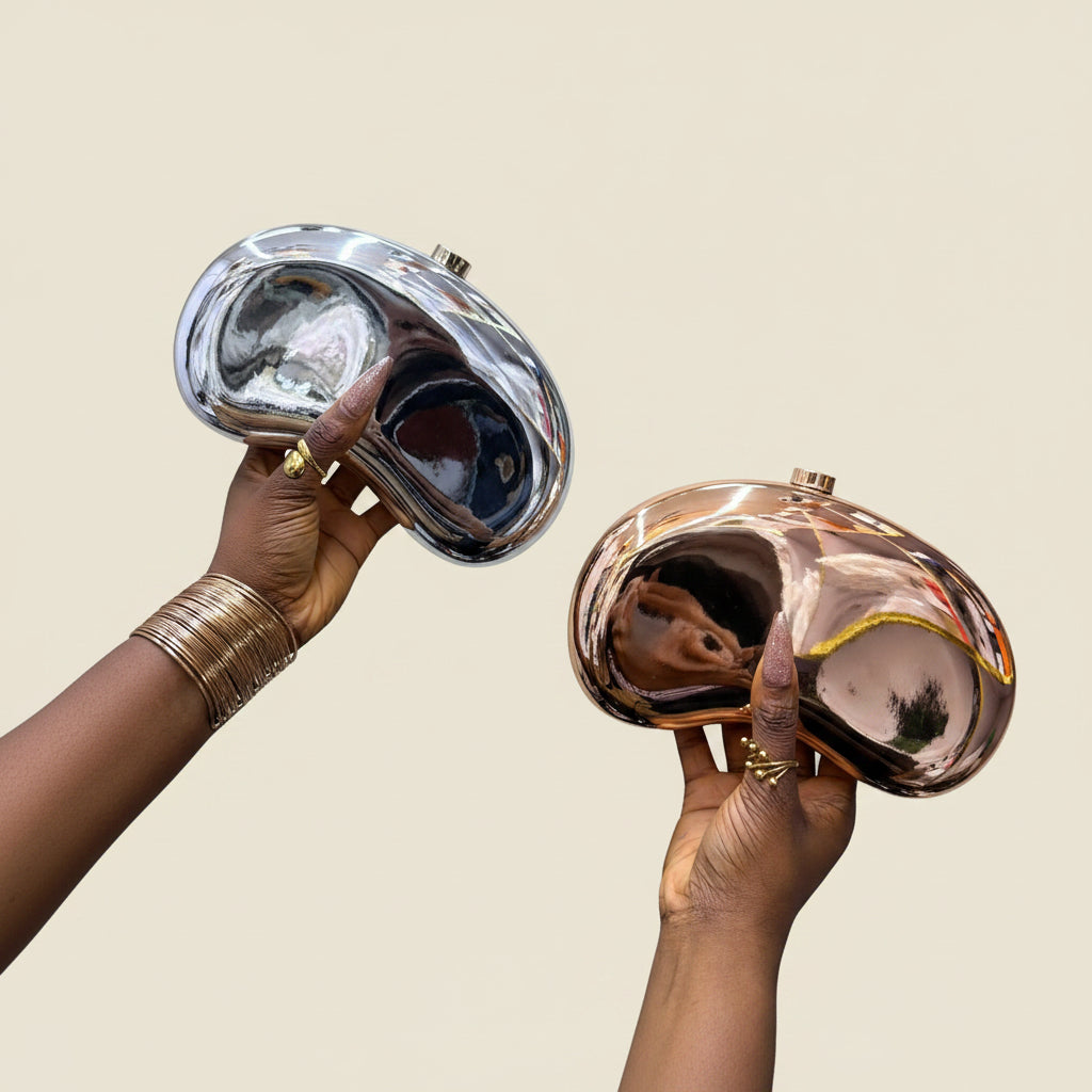 Sculptural Metalic purse