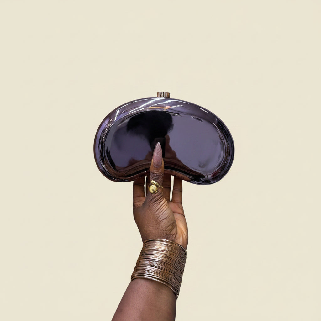 Sculptural Metalic purse