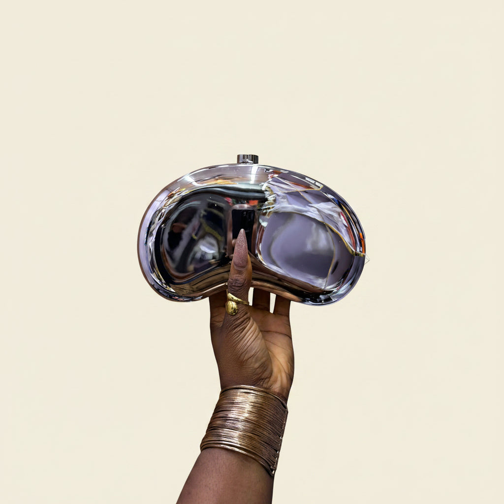Sculptural Metalic purse
